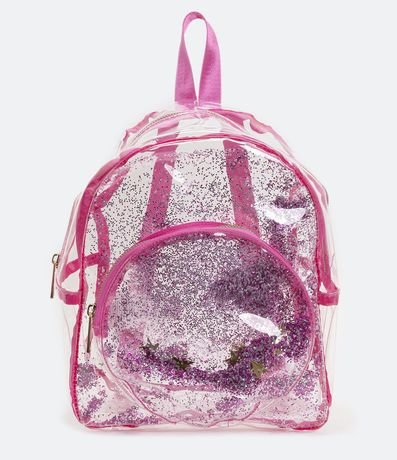 Bolsa Infantil Mini Bag Lisa Transparente con Purpurina 1
