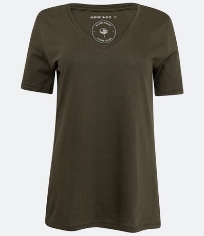 Blusa Básica en Media Malla con Escote V 6