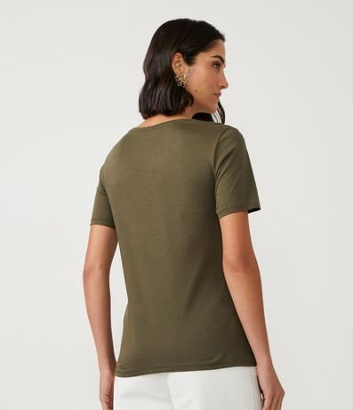 Blusa Básica en Media Malla con Escote V 3