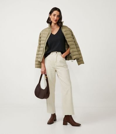 Blusa Básica en Media Malla con Escote V 2