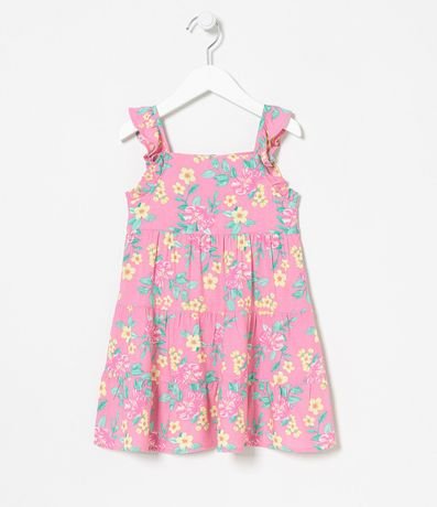 Vestido Infantil Marias en Viscosa Estampado Floral - Talle 1 a 5 años 1
