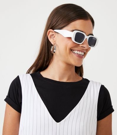 Mono en Viscosa con Bolsillos y Estampado Rayado 4