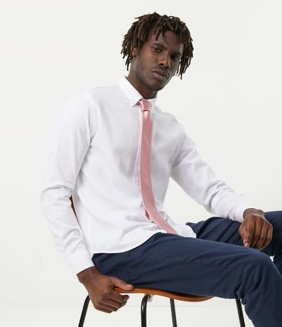 Corbata Clássica Satinada con Textura 3