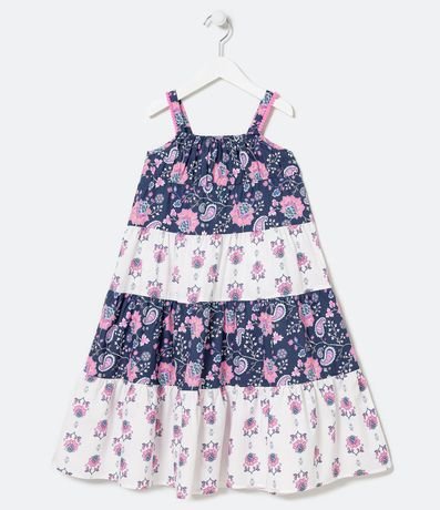 Vestido Infantil Marias Estampado Diferenciado - Talle 5 a 14 años 3