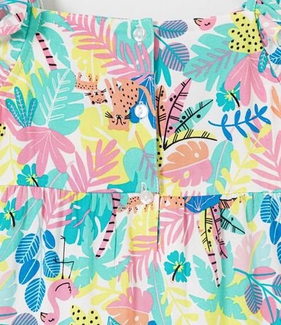 Vestido Infantil con Mix de Estampados - Talle 5 a 14 años 3