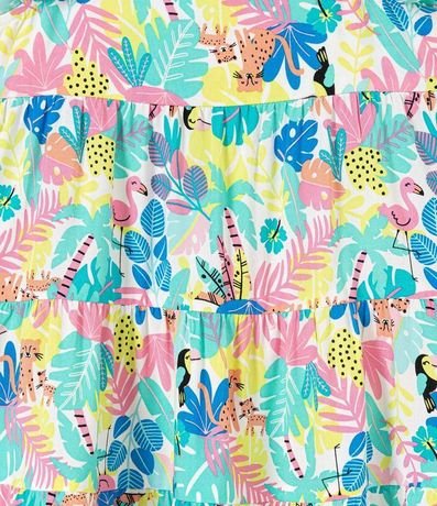 Vestido Infantil con Mix de Estampados - Talle 5 a 14 años 4