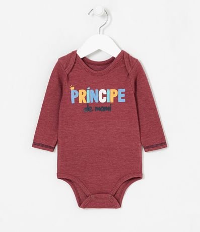 Body Infantil Frase Príncipe de Mami - Tam 0 a 18 meses 1