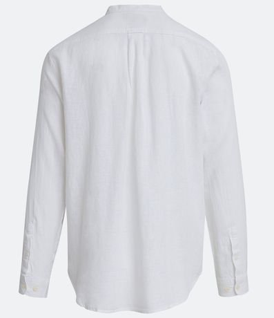 Camisa Ancha en Lino con Cuello Padre 7