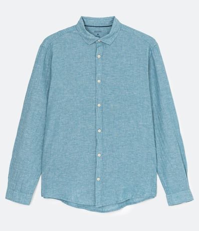 Camisa Comfort Básica en Lino 8