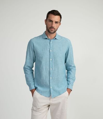 Camisa Manga Larga en Lino 1
