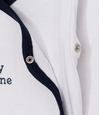 Body Infantil Kimono com Sesgo Contrastando - Talle RN a 18 meses 5