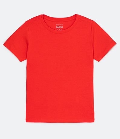 Blusa Alargada Básica en Algodón con Cuello Redondo y Manga Corta 5