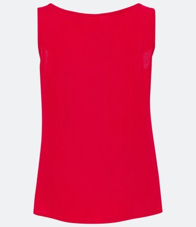 Blusa Musculosa en Viscosa con Tirantes Anchos sin Estampa 6