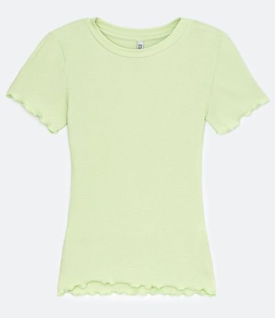 Blusa Básica en Ribana con Volados en la Barra 5