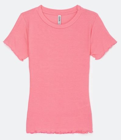 Blusa Básica en Ribana con Volados en la Barra 5