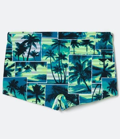 Sunga Infantil Boxer Estampado Cocoteros y Praia - Tam 5 a 14 años 2
