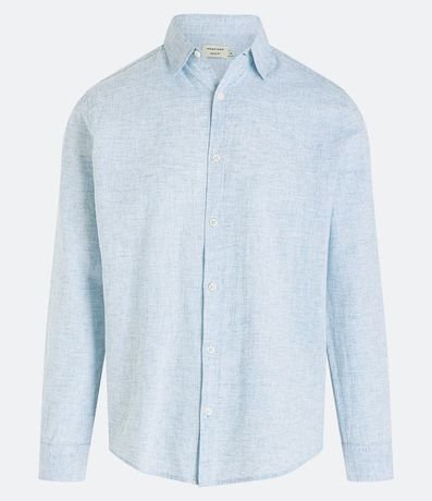 Camisa en Lino con Textura 5