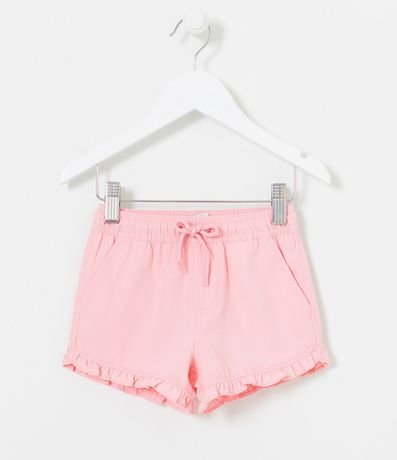 Short Infantil en Microfibra con Volados - Talle 1 a 5 años