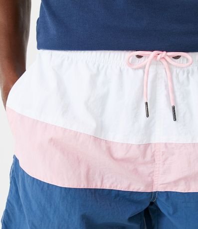 Bermuda de Baño con Recortes en Bloques de Color 4