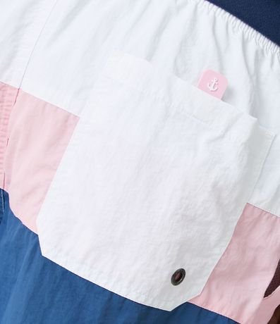 Bermuda de Baño con Recortes en Bloques de Color 5