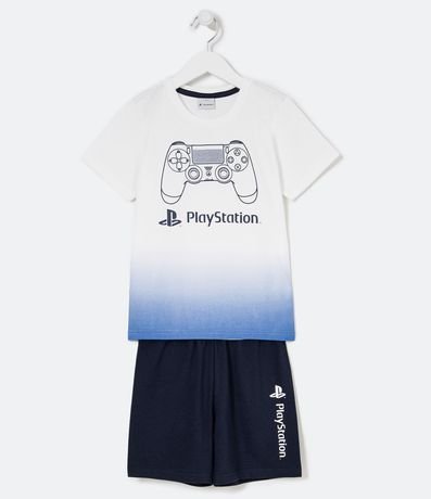 Pijama Infantil Corto PlayStation - Talle 4 a 10 Años 1