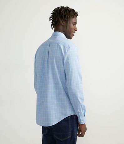 Camisa Manga Larga con Estampado Cuadrillé 2