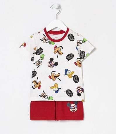 Pijama Infantil Corto Estampa Mickey y Amigos - Talle 1 a 4 años 1