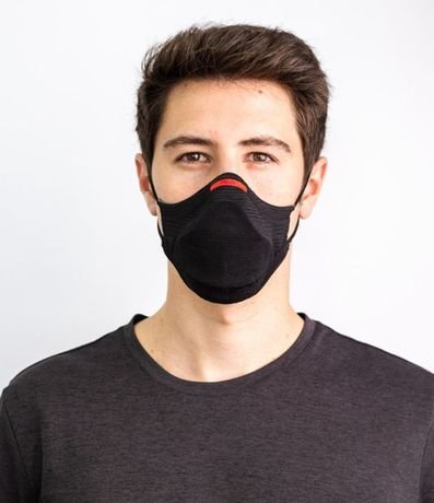 Kit Tapabocas Fiber Air con 30 Filtros y Soporte - Talle G 4