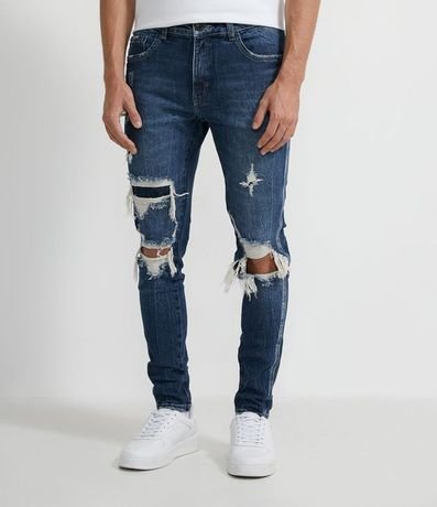 Pantalón Jean Super Skinny Destroyed
