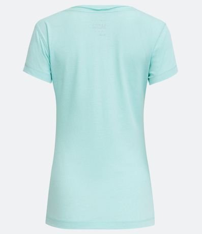 Blusa Básica en Algodón con Manga Corta y Bolsillo Pequeño 5