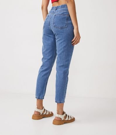 Pantalón Mom Jeans con Elástico en la Cintura 3