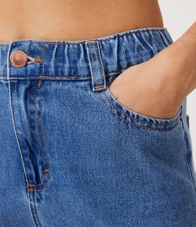 Pantalón Mom Jeans con Elástico en la Cintura 4