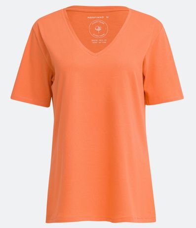 Blusa Básica en Algodón con Escote V 2