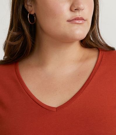Blusa Básica en Media Malla con Escote V 3
