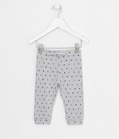 Pantalón Infantil con Estampado de Mini Triángulo - Tam 0 a 18 meses 1