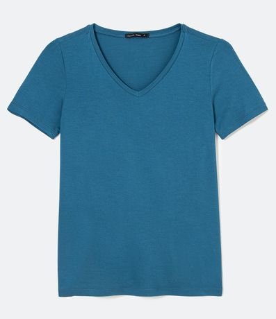 Blusa Básica en Viscosa con Escote V 4