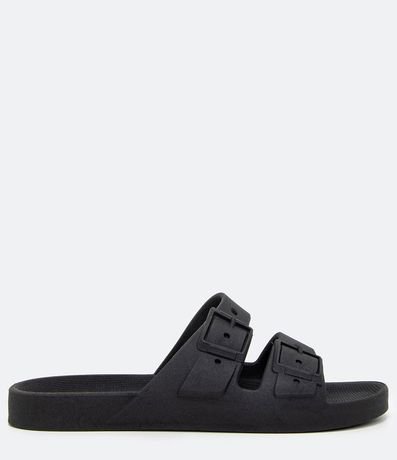 Ojota Slide con Tiras y Hebilla