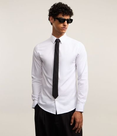 Corbata Slim Básica en Satén 4