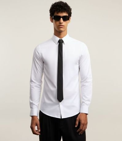 Corbata Slim Básica en Satén 6