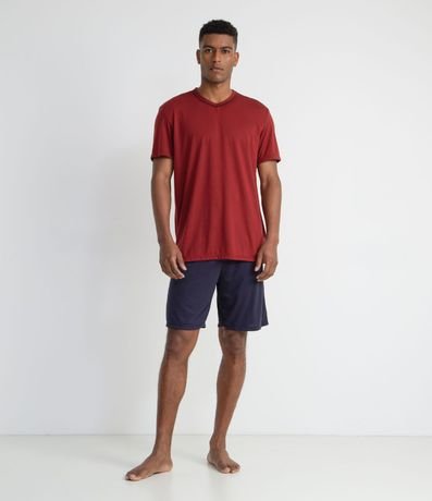 Pijama Corto Básico en Poliviscosa