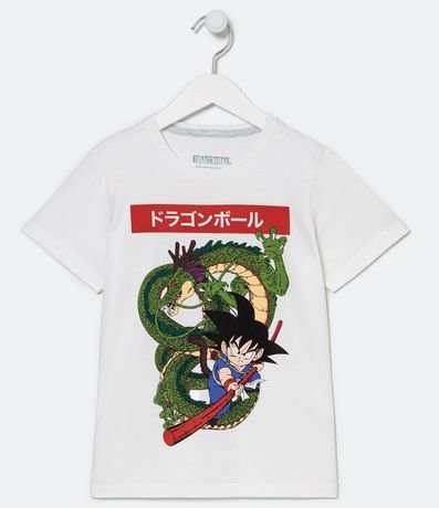 Camiseta Infantil Estampado Goku y Dragón - Tam 5 a 14 años 1