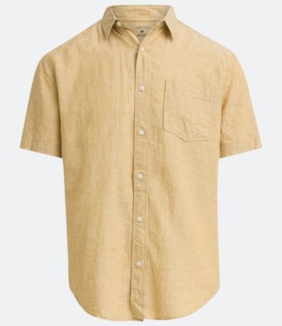 Camisa Manga Corta en Lino con Bolsillo 5