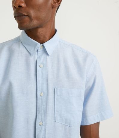 Camisa Manga Corta en Lino con Bolsillo 3