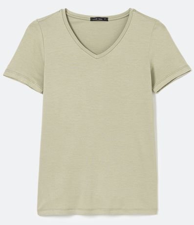Blusa Básica en Viscosa con Escote V 4