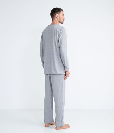 Pijama Manga Larga en Poliviscosa con Bolsillo 2