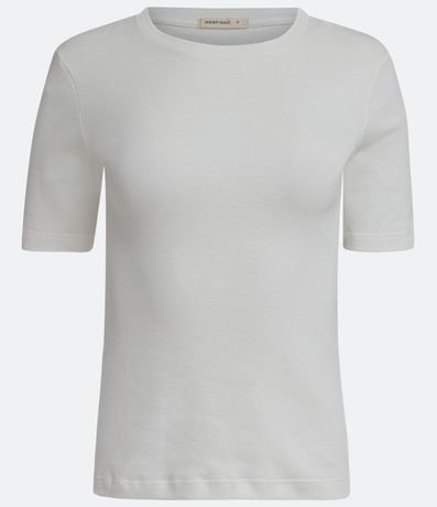 Blusa Básica en Algodón con Manga Corta 6