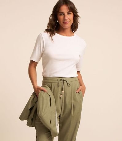 Blusa Básica en Algodón con Manga Corta 1