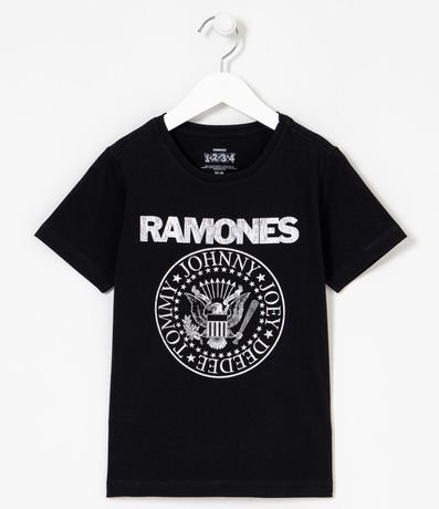 Remera Infantil Mini Me Estampado Ramones - Talle 2 a 14 años 1