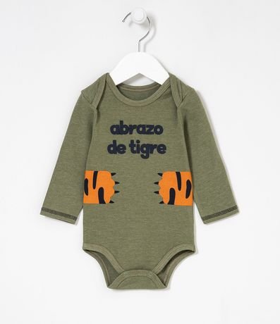 Body Infantil Estampa Patas de Tigre - Talle 0 a 18 meses 1