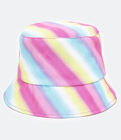 Sombrero en Microfibra con Estampa Multicolores 1